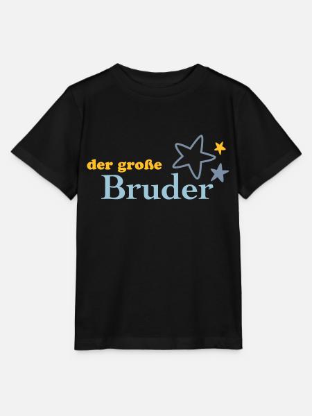 Der große Bruder - Stanley/Stella Kinder T-Shirt MINI CREATOR - Schwarz