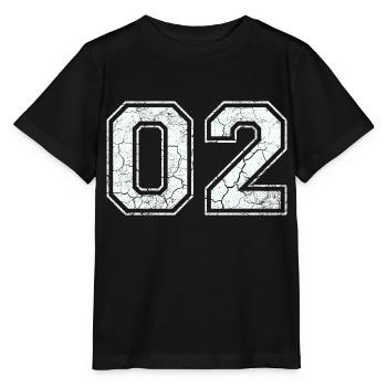 02 dans blanc in Used Look - T-shirt bio MINI CREATOR Stanley/Stella Enfant - noir - Devant - Mikhail (115cm)