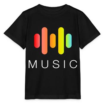 Musik - Stanley/Stella Kinder T-Shirt MINI CREATOR  - Schwarz - Vorne - Mikhail (115cm)