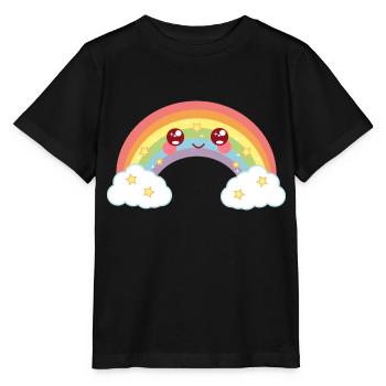 Rainbow - rainbow - Stanley/Stella MINI CREATOR Kids’ T-Shirt - black - Front - Mikhail (115cm)