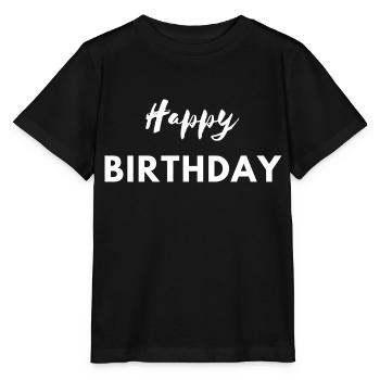 Happy Birthday Happy Birthday - Stanley/Stella MINI CREATOR Kids’ T-Shirt - black - Front - Mikhail (115cm)