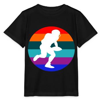 American football - Stanley/Stella Kinder T-Shirt MINI CREATOR  - Schwarz - Vorne - Mikhail (115cm)