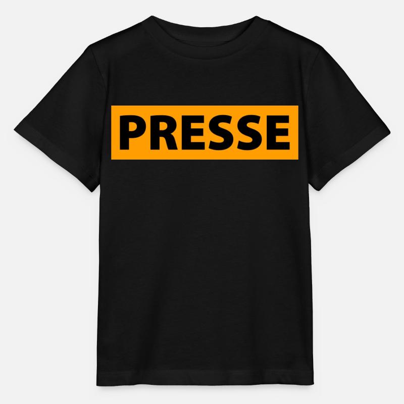 presse - T-shirt bio MINI CREATOR Stanley/Stella Enfant - noir