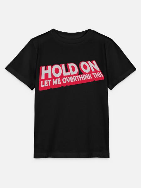 Let me overthink this - Stanley/Stella Kinder T-Shirt MINI CREATOR  - Schwarz