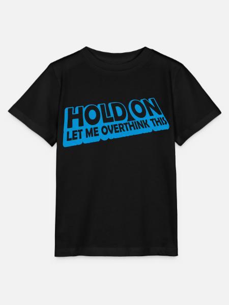 Let me overthink this - Stanley/Stella Kinder T-Shirt MINI CREATOR  - Schwarz