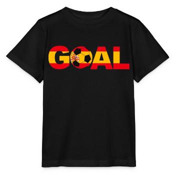 Fußball Spanien Tor - Stanley/Stella Kinder T-Shirt MINI CREATOR  - Schwarz - Vorne - Mikhail (115cm)