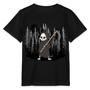 Wildnis Halloween Horror Tod Sensenmann Geist - Stanley/Stella Kinder T-Shirt MINI CREATOR  - Schwarz - Vorne - Mikhail (115cm)
