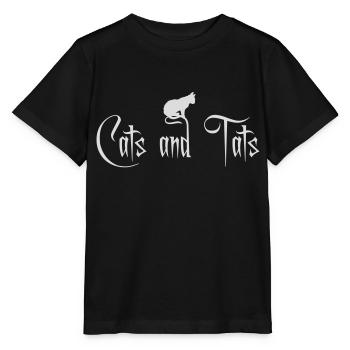 cats and tats Zitat - Stanley/Stella Kinder T-Shirt MINI CREATOR  - Schwarz - Vorne - Mikhail (115cm)
