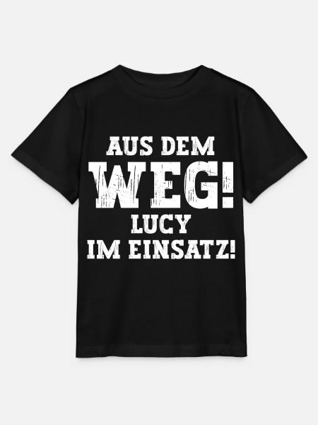 Lucy Lustiger Spruch Vorname Name Lucy - Stanley/Stella Kinder T-Shirt MINI CREATOR - Schwarz