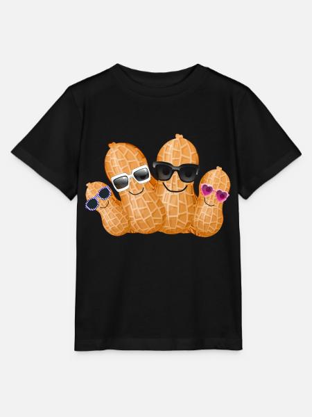 nüsse,nuss,familie,familie,erdnüsse,erdnuss - Stanley/Stella Kinder T-Shirt MINI CREATOR - Schwarz