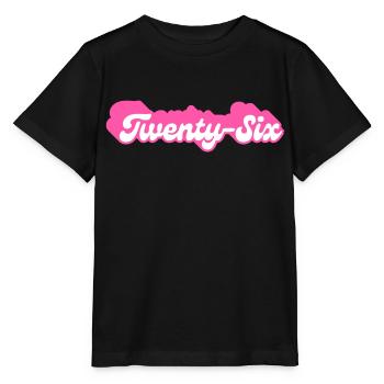 Twenty-Six Birthday - 26th Birthday Retro Pink - Stanley/Stella MINI CREATOR Kids’ T-Shirt - black - Front - Mikhail (115cm)