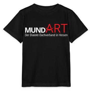 MundArt - Der Dialekt Dachverband in Hessen - Stanley/Stella Kinder T-Shirt MINI CREATOR  - Schwarz - Vorne - Mikhail (115cm)