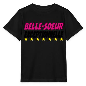 Belle Soeur exceptionnelle - T-shirt bio MINI CREATOR Stanley/Stella Enfant - noir - Devant - Mikhail (115cm)