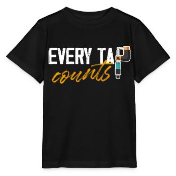 Chaque clic compte à commande numérique par ordinateur - T-shirt bio MINI CREATOR Stanley/Stella Enfant - noir - Devant - Mikhail (115cm)