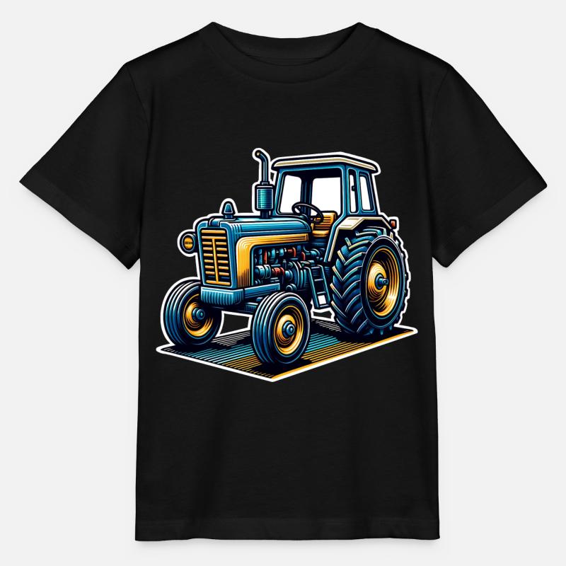 Tracteur - T-shirt bio MINI CREATOR Stanley/Stella Enfant - noir