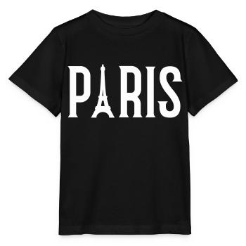 Paris - T-shirt bio MINI CREATOR Stanley/Stella Enfant - noir - Devant - Mikhail (115cm)