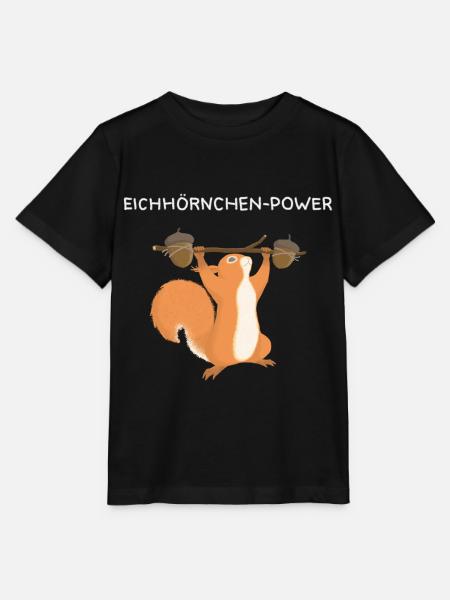 Entraînement en force de l'écureuil - T-shirt bio MINI CREATOR Stanley/Stella Enfant - noir