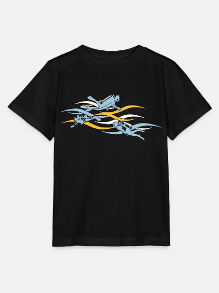 taucher - diver - Stanley/Stella Kinder T-Shirt MINI CREATOR  - Schwarz