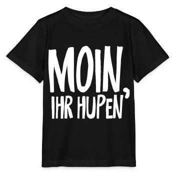 moin ihr hupen - Stanley/Stella Kinder T-Shirt MINI CREATOR  - Schwarz - Vorne - Mikhail (115cm)