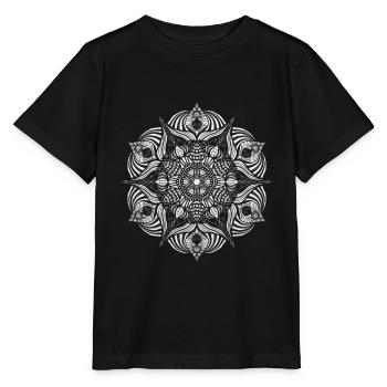 Mandala - Stanley/Stella MINI CREATOR Kids’ T-Shirt - black - Front - Mikhail (115cm)