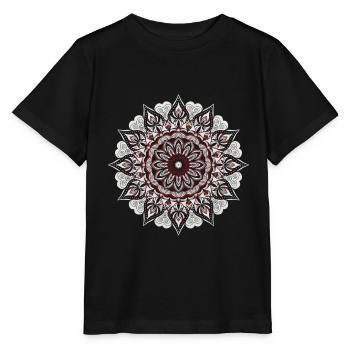 Mandala - Stanley/Stella Kinder T-Shirt MINI CREATOR  - Schwarz - Vorne - Mikhail (115cm)
