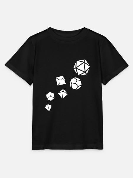 Semplice set di dadi poliedrici Gioco RPG da tavolo - Stanley/Stella T-shirt MINI CREATOR til børn - sort