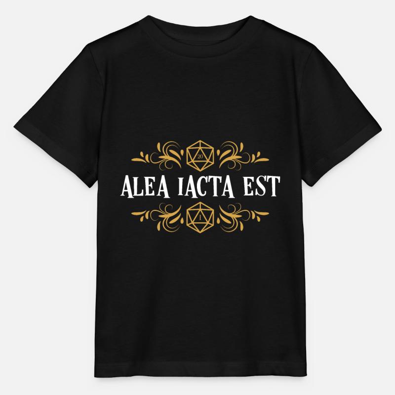 Alea Iacta Est Polyedral D20 Würfel - Stanley/Stella Kinder T-Shirt MINI CREATOR  - Schwarz