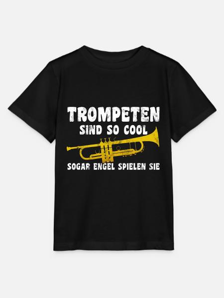 Trompete Trompeter Musiker Blasmusik Jazz Lehrer - Stanley/Stella Kinder T-Shirt MINI CREATOR - Schwarz