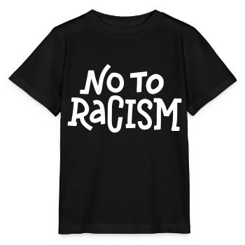 No to Racism - Stanley/Stella Kinder T-Shirt MINI CREATOR  - Schwarz - Vorne - Mikhail (115cm)