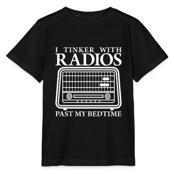 CB Funk Amateur Funker Radio Hobby Geschenk - Stanley/Stella Kinder T-Shirt MINI CREATOR  - Schwarz - Vorne - Mikhail (115cm)