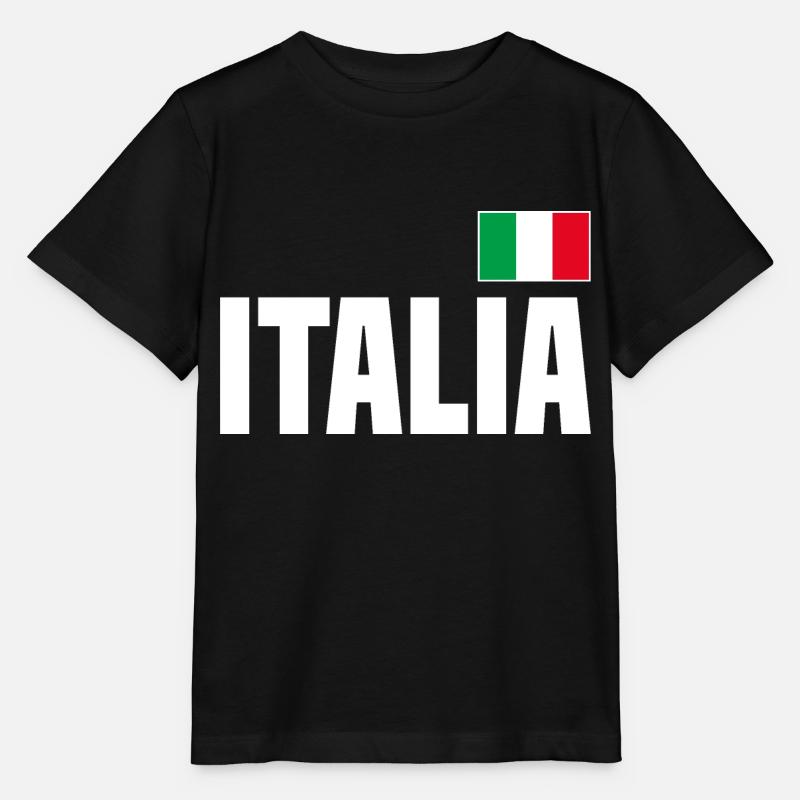 Italia Italie Drapeau - T-shirt bio MINI CREATOR Stanley/Stella Enfant - noir