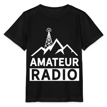 Radio amateur radio amateur RAdio - T-shirt bio MINI CREATOR Stanley/Stella Enfant - noir - Devant - Mikhail (115cm)