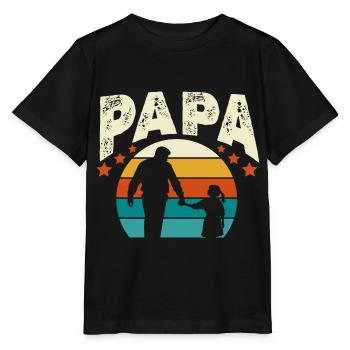 Papa Vintage - Stanley/Stella MINI CREATOR Kids’ T-Shirt - black - Front - Mikhail (115cm)