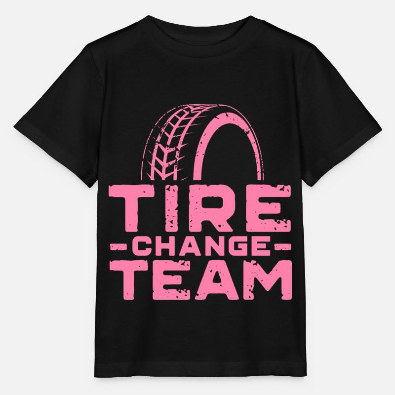 Équipe de changement de pneus changement de roue changement de pneus - T-shirt bio MINI CREATOR Stanley/Stella Enfant - noir