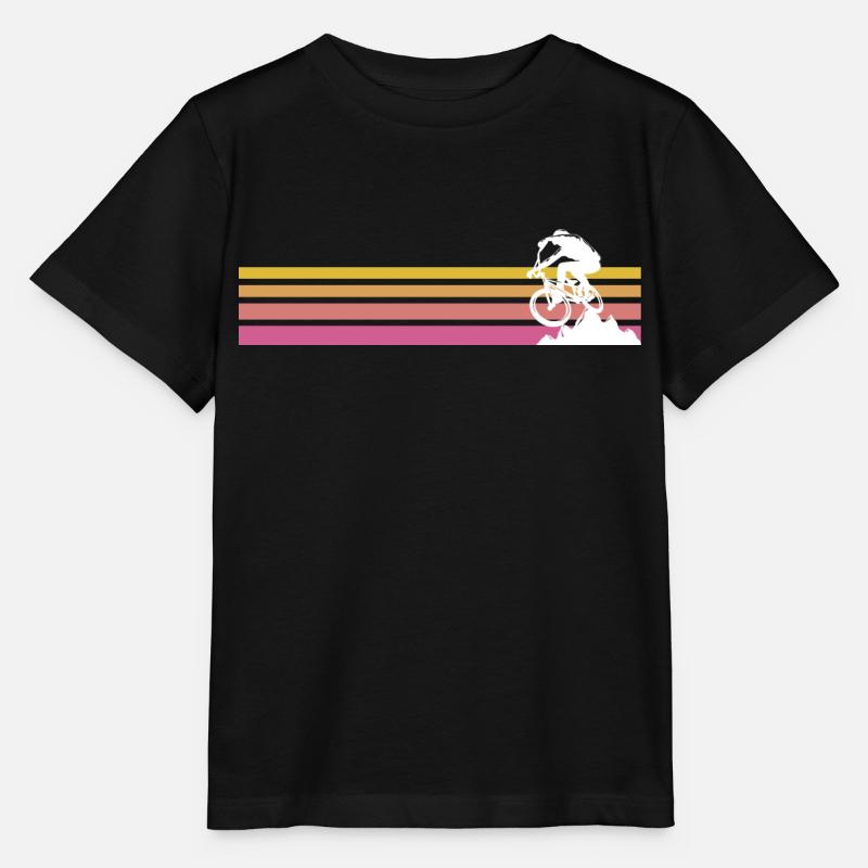 VTT retro vélo vintage VTT - T-shirt bio MINI CREATOR Stanley/Stella Enfant - noir