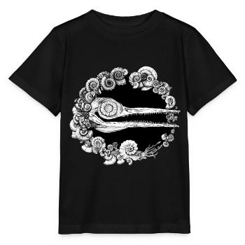 Ichthyosaurus Ammonit Geologie Paläontologie 1 - Stanley/Stella Kinder T-Shirt MINI CREATOR  - Schwarz - Vorne - Mikhail (115cm)