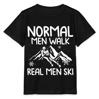 Ski - Stanley/Stella Kinder T-Shirt MINI CREATOR  - Schwarz - Vorne - Mikhail (115cm)