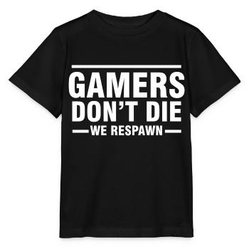 Gamers Don't Die - Stanley/Stella MINI CREATOR Kids’ T-Shirt - black - Front - Mikhail (115cm)
