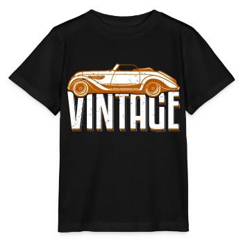 Vintage Car Old Car Oldschool - Stanley/Stella MINI CREATOR Kids’ T-Shirt - black - Front - Mikhail (115cm)