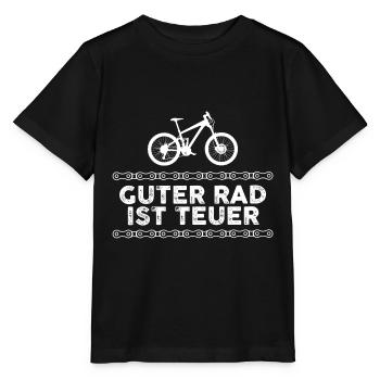 Guter Rad Ist Teuer Mountainbiker Fahrradfahrer - Stanley/Stella Kinder T-Shirt MINI CREATOR  - Schwarz - Vorne - Mikhail (115cm)