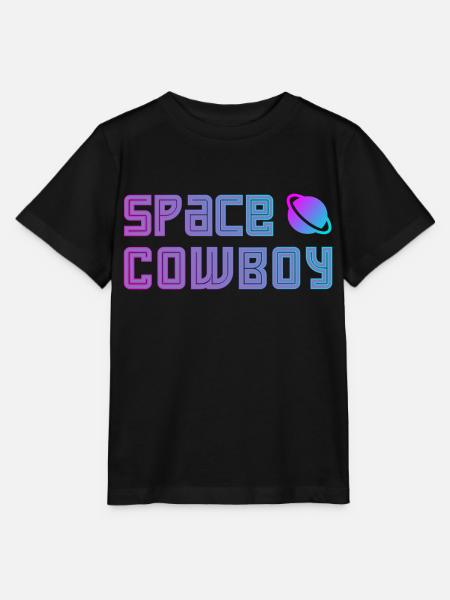 Space Cowboy - Stanley/Stella Kinder T-Shirt MINI CREATOR - Schwarz