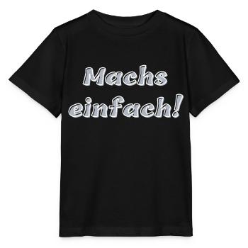 Machs einfach - Stanley/Stella Kinder T-Shirt MINI CREATOR  - Schwarz - Vorne - Mikhail (115cm)