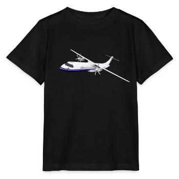 Jet d’affaires, avion commercial - T-shirt bio MINI CREATOR Stanley/Stella Enfant - noir - Devant - Mikhail (115cm)