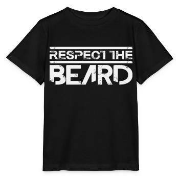 Respect the Beard - Stanley/Stella MINI CREATOR Kids’ T-Shirt - black - Front - Mikhail (115cm)