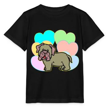Dog Birthday Hearts Dog Owner Children Dogs - Stanley/Stella MINI CREATOR Kids’ T-Shirt - black - Front - Mikhail (115cm)