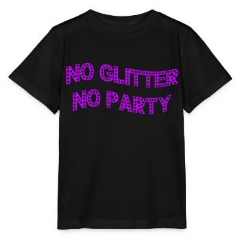 Pas de paillettes Pas de fête Célébrez le réveillon du Nouvel An - T-shirt bio MINI CREATOR Stanley/Stella Enfant - noir - Devant - Mikhail (115cm)