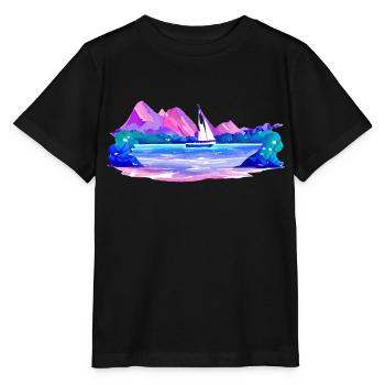 Sailing Sailing Sailing Sailing Sailboat - Stanley/Stella MINI CREATOR Kids’ T-Shirt - black - Front - Mikhail (115cm)