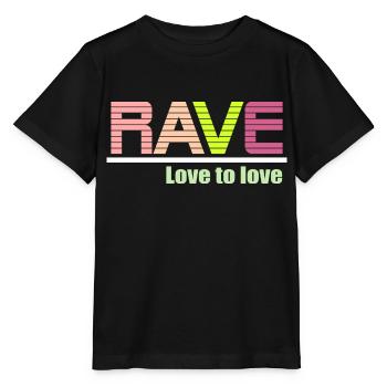 Rave amour à aimer - T-shirt bio MINI CREATOR Stanley/Stella Enfant - noir - Devant - Mikhail (115cm)