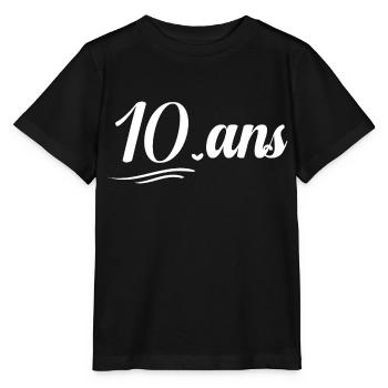 10 ans anniversaire drôle dixième d anniversaire - T-shirt bio MINI CREATOR Stanley/Stella Enfant - noir - Devant - Mikhail (115cm)