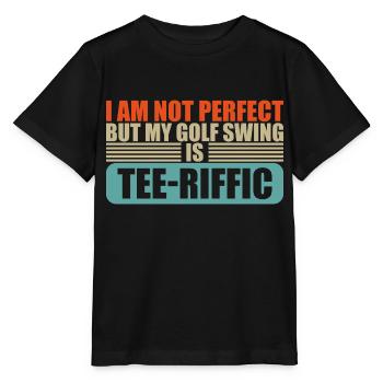 Golf Player Tee-Riffic Golf Swing - Stanley/Stella MINI CREATOR Kids’ T-Shirt - black - Front - Mikhail (115cm)
